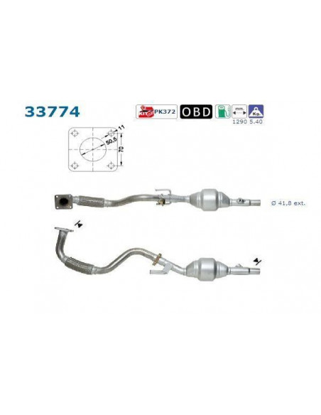 Catalyseur CORDOBA IBIZA POLO 1.0i 1.4i (99-02) Catalyseur CORDOBA IBIZA POLO 1.0i 1.4i (99-02)