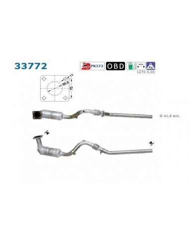 Catalyseur CORDOBA IBIZA INCA CADDY POLO 1.4i 60CV (00-03)