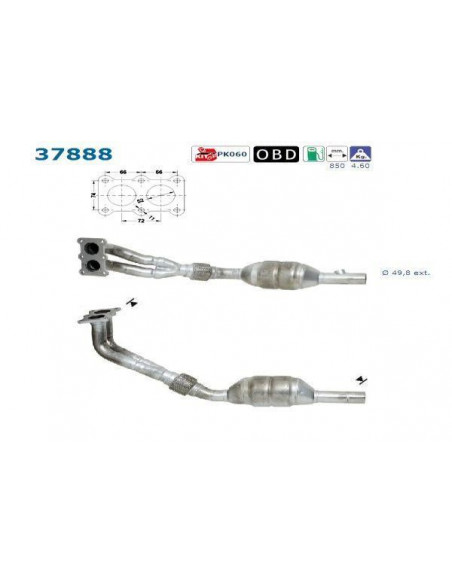 Catalyseur CORDOBA IBIZA POLO 1.6i 16V (00-02)