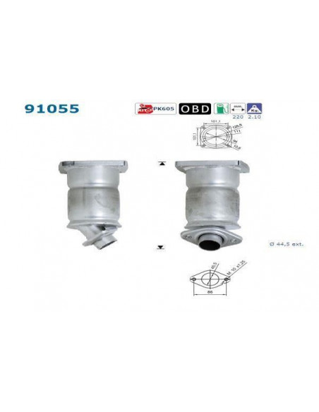 Catalyseur Suzuki WAGON R 1.0i 1.3i 16V (00-)