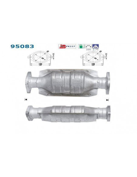 Catalyseur Toyota CAMRY PICNIC PREVIA 2.0i 2.2i 2.4i 16V (94-01)