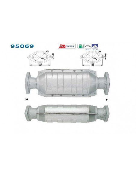 Catalyseur Toyota CAMRY CARINA PREVIA 2.0i 2.2i 2.4i 16V ARRIERE