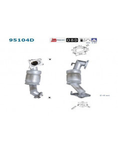 Catalyseur Toyota YARIS 1.4TD 75CV (01-)