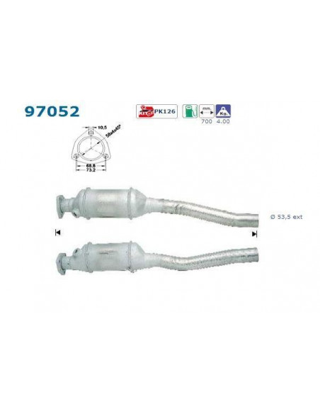 Catalyseur VOLVO 740 940 2.0i 2.3i (89-94)