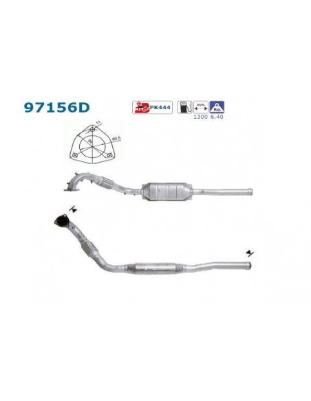 Catalyseur VOLVO 850 S70 V70 2.5TD 140CV (95-00)