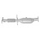Catalyseur Volvo C30 C70 S40 V50 2.4i 20V (04-10)