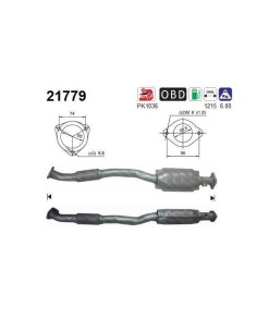 Catalyseur Opel ASTRA ZAFIRA 2.0TD 16V 82CV (98-)