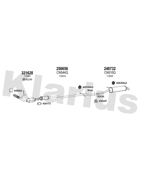 Silencieux citroen c5 2.0 hpi