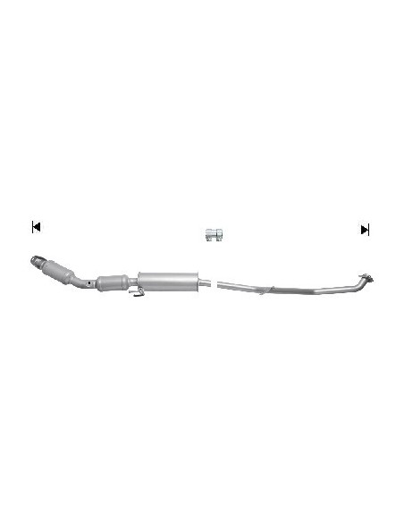 Catalyseur Toyota VERSO 1.6i 1.8i VVTi 16V (09-15)