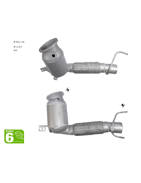 Catalyseur BMW 220i 225i MINI-COOPER S 2.0i (13-) EURO 6 Catalyseur BMW 220i 225i MINI-COOPER S 2.0i (13-) EURO 6