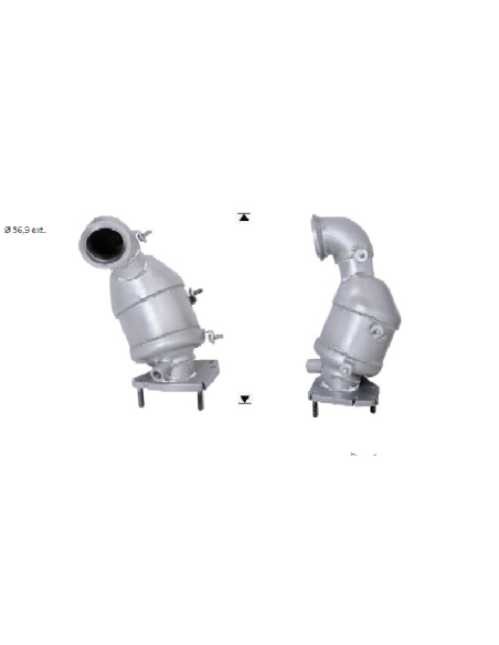 Catalyseur Isuzu RODEO 2.5 DITD 4X4 136cv (07-12)