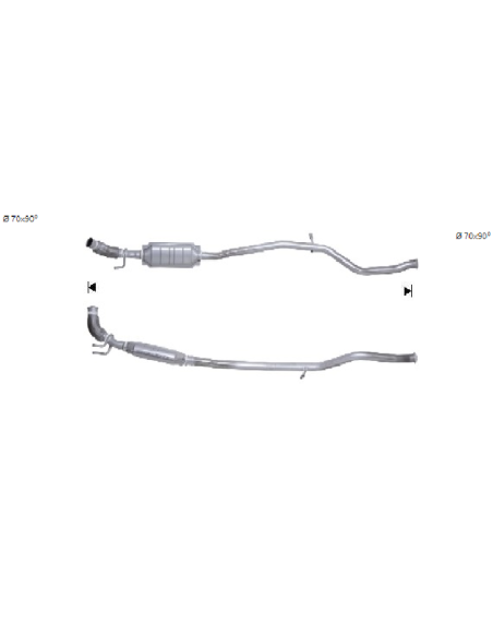 Catalyseur Peugeot 206 2.0 TD Hdi (00-05)