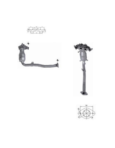 Catalyseur Fiat BRAVO STILO 1.4i 16V (04-11)