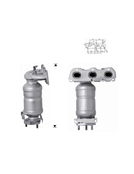 Catalyseur IBIZA ROOMSTER FABIA POLO 1.2i 12V (05-09) Catalyseur IBIZA ROOMSTER FABIA POLO 1.2i 12V (05-09)