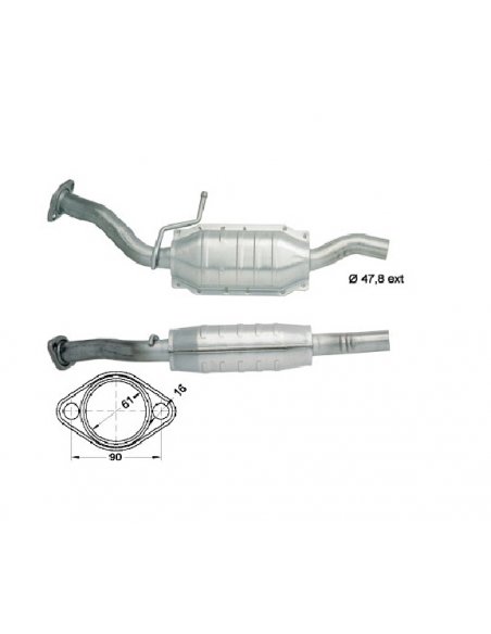 Catalyseur Ford FIESTA 1.3i 1.4i 1.6i (89-95)