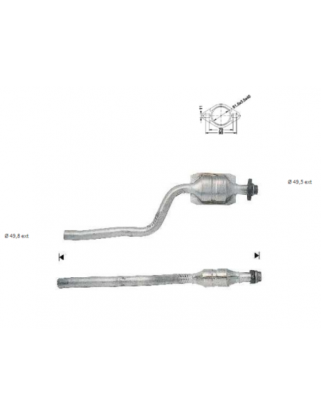 Catalyseur BMW E36 318TD 1.7TDS (94-98)