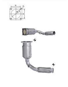 Catalyseur Citroen Berlingo Peugeot Partner 1.6i 90CV 110CV (08-)