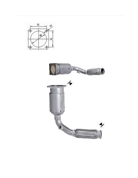 Catalyseur Citroen Berlingo Peugeot Partner 1.6i 90CV 110CV (08-)