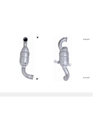 Catalyseur Citroen C2 C3 C4 C5 Peugeot 206 207 307 308 407 1.6 HDi