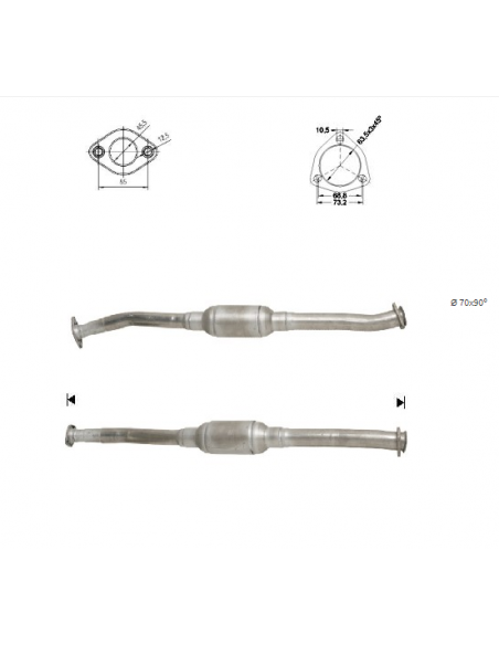 Catalyseur Peugeot BOXER JUMPER DUCATO 1.9D 2.8D (98-)