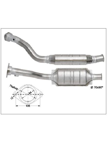 Catalyseur Citroen XANTIA 2.0i Turbo (95-99) Catalyseur Citroen XANTIA 2.0i Turbo (95-99)