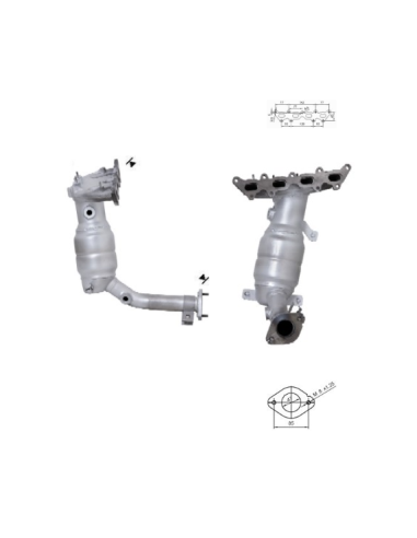 Catalyseur Fiat IDEA PUNTO Lancia MUSA YPSILON 1.2i 1.4i 16V (03-12)