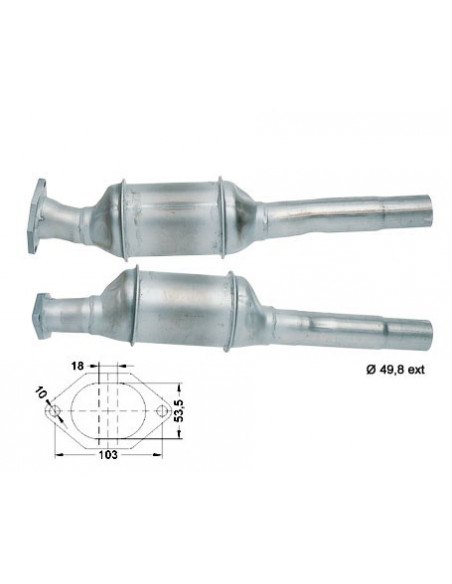 Catalyseur Fiat PUNTO 1.7TD (93-99)