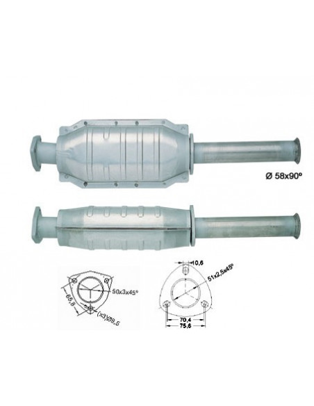 Catalyseur Fiat TEMPRA TIPO DEDRA 1.6ie (93-99)