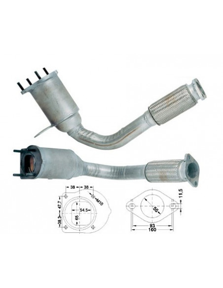 Catalyseur Ford ESCORT 1.8TD 70CV (96-) Catalyseur Ford ESCORT 1.8TD 70CV (96-)