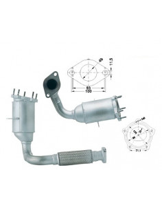 Catalyseur Ford FIESTA 1.25 PUMA 1.4i 16V Mazda 121 1.2i (95-)