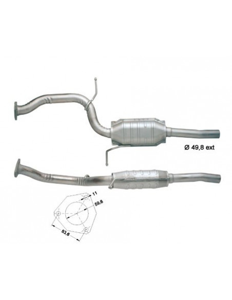 Catalyseur GALAXY 2.0i 16V 116CV (97-98)