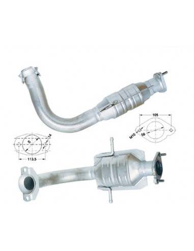 Catalyseur Ford MONDEO 1.8TD 88CV (93-96)