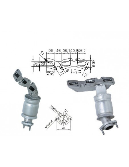Catalyseur Ford MONDEO 2.5i V6 170CV (00-)