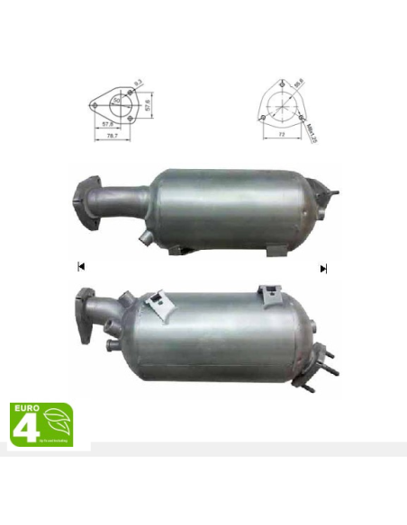 FAP - Filtre à Particules Audi A4 A6 1.9TDI 2.0 TDi DPF (04-09) EURO 4 FAP - Filtre à Particules Audi A4 A6 1.9TDI 2.0 TDi DPF (04-09) EURO 4