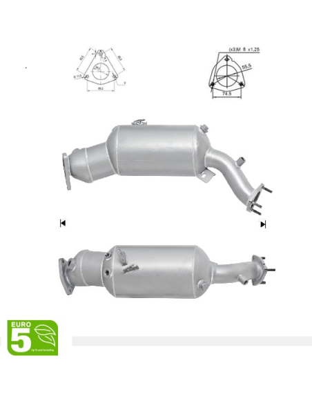 FAP - Catalyseur + Filtre à Particules Audi A4 A5 A6 Q5 2.0 TDi DPF (07-) -CS- EURO 5 FAP - Catalyseur + Filtre à Particules Audi A4 A5 A6 Q5 2.0 TDi DPF (07-) -CS- EURO 5