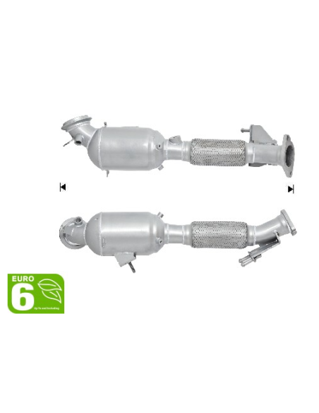 Catalyseur Ford FOCUS 2.0Ti-VCT 16V (14-) EURO 6 Catalyseur Ford FOCUS 2.0Ti-VCT 16V (14-) EURO 6