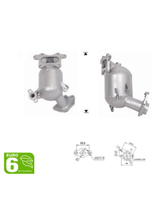 Pré-Catalyseur Honda JAZZ  HR-V 1.5i IVTEC 16V (15-) EURO 6