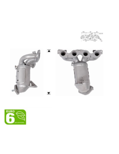 Pré-Catalyseur KIA PICANTO RIO STONIC 1.2i CVVT G4LA 84cv  (16-20) EURO 6