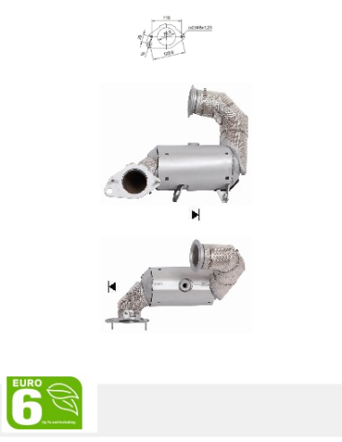 Catalyseur RENAULT ESPACE KADJAR MEGANE TALISMAN 1.6i Tce 16V (15-) EURO 6