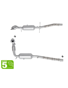 FAP - Catalyseur + Filtre à Particules FORD TRANSIT 2.2 TD TDCi (11-13) EURO 5