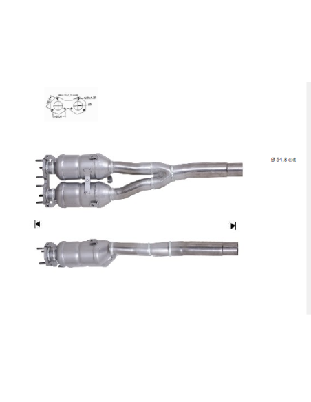 Catalyseur A3 TT LEON OCTAVIA BORA GOLF 1.8i BORA GOLF 2.3i (98-06) Catalyseur A3 TT LEON OCTAVIA BORA GOLF 1.8i BORA GOLF 2.3i (98-06)