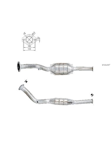 Catalyseur Citroen BERLINGO XSARA Peugeot 306 PARTNER 1.8i  16V (97-)
