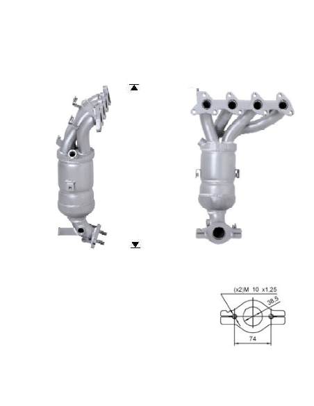 Catalyseur Kia PICANTO 1.0i 1.1i (04-07)