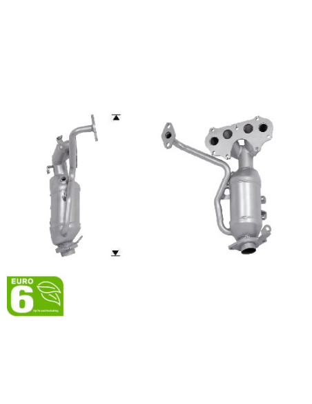 Pré-Catalyseur Toyota YARIS 1.5i VVTI 16v (17-20) EURO 6