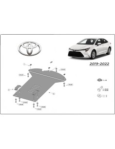 Plaque de protection Antivol Catalyseur Toyota COROLLA (19-) EURO 6