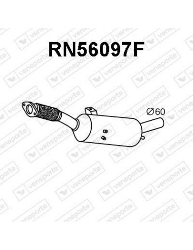 FAP - Catalyseur + Filtre à Particules Fiat TALENTO Nissan NV300 Opel VIVARO Opel TRAFIC (15-) EURO 6