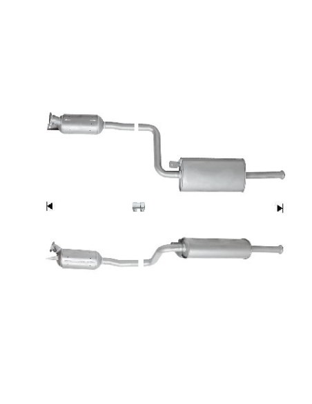 Filtre à particules + Silencieux intermédiaire RENAULT ESPACE 2.0 TD DCI (10-15) EURO 5 Filtre à particules + Silencieux intermédiaire RENAULT ESPACE 2.0 TD DCI (10-15) EURO 5