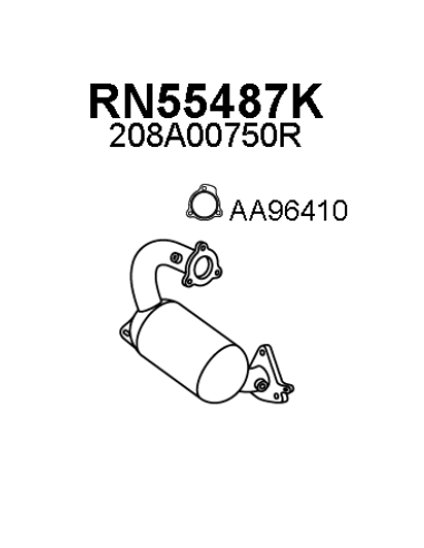 Catalyseur Renault MEGANE III 2.0 Tce 16V (08-) EURO 5