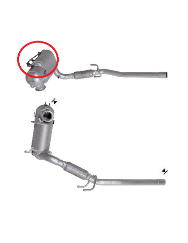 FAP - Catalyseur + Filtre à Particules A1 IBIZA FABIA RAPID ROOMSTER POLO 1.6 TDi (10-11) -CS- EURO 5