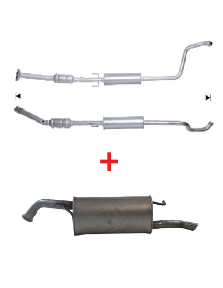 Line échappement complète Toyota YARIS VERSO 1.3i (99-02)